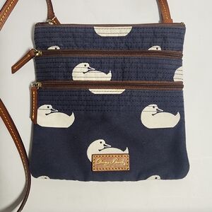 Dooney & Bourke Duck Print Navy Crossbody Bag